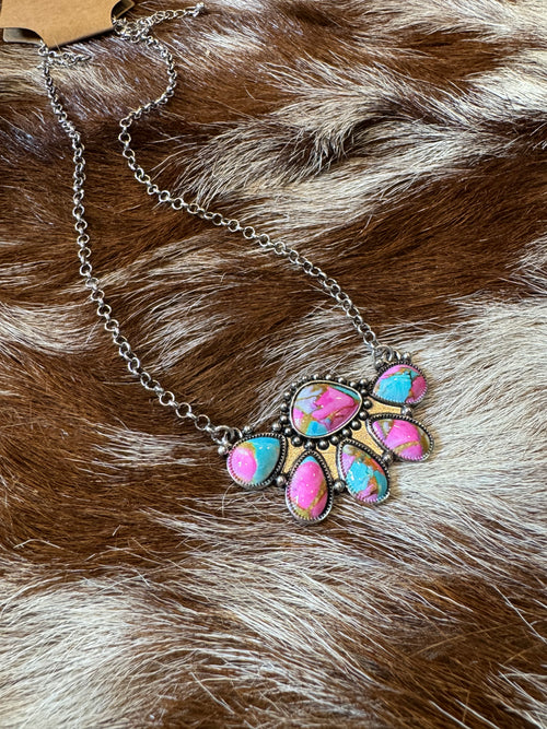 The "Painted Desert" Mojave Statement Necklace