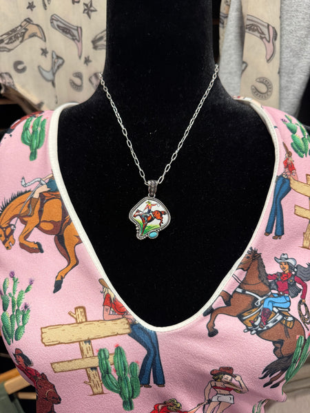 The "Rodeo Days" Vintage Cameo Necklace