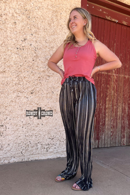 Pink Cowgirl Collage Printed Pants