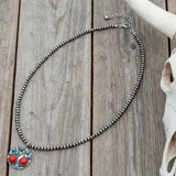 Western Cherry Stone Pearl Necklace