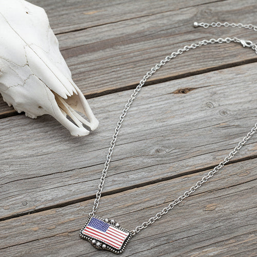 TXR American Flag Necklace