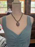 Zebra 8 Ball Beaded Necklace