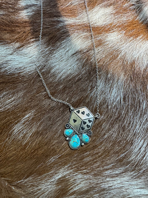 Heart Dice Necklace