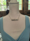 Bronc Rider Bar Necklace