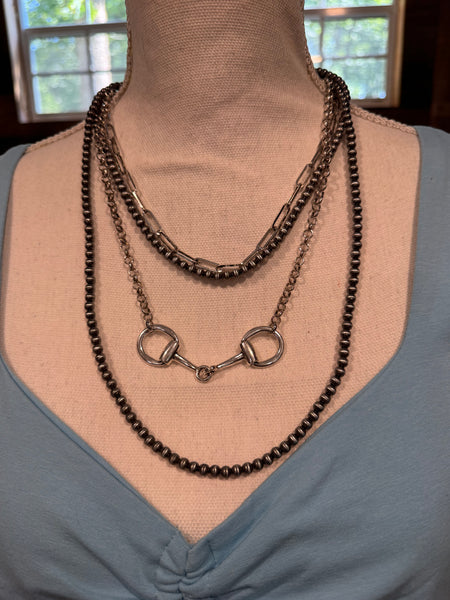 Cotton Candy Cow Tag Necklace