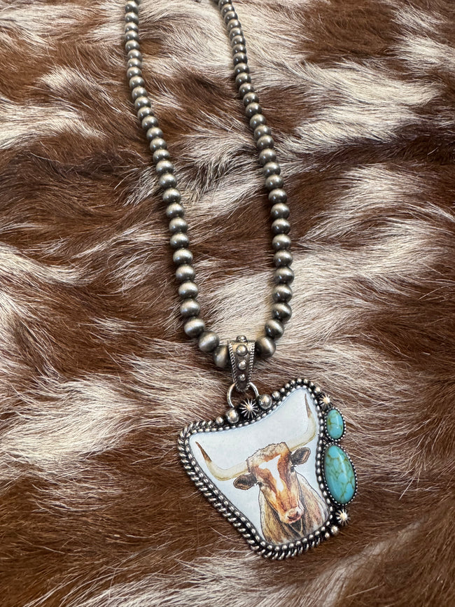 Large Statement Cow Necklace