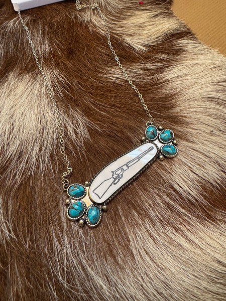 Large Armadillo Circle Statement Necklace