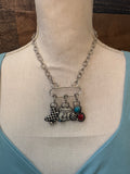 Route 66 Statement Charm Necklace