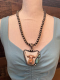 Large Statement Cow Necklace