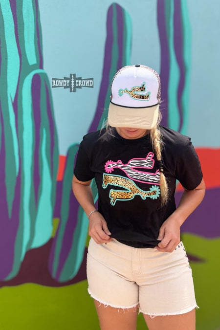 LEOPARD Wild Ride Ringer Tee