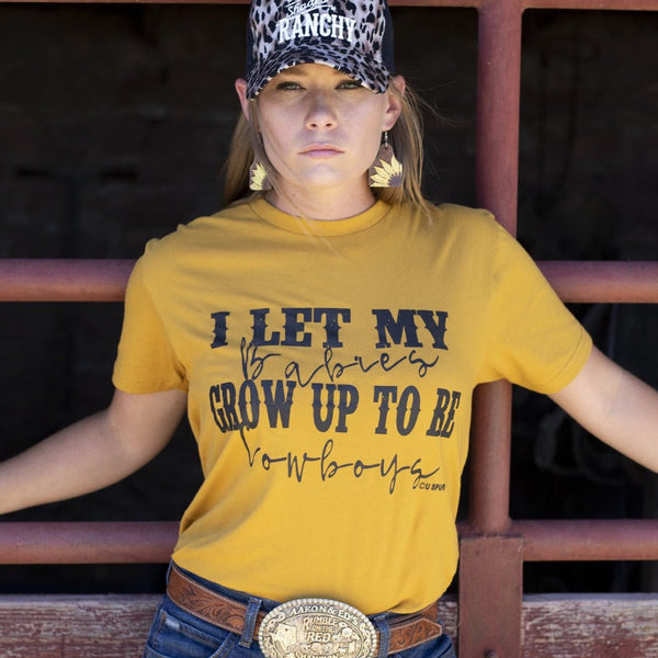 Cowboy Babies Mustard Tee