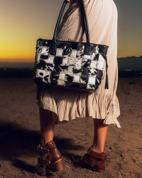 Loyal West Rodeo Ankle Bootie In Calfskin - Bone & Saddle