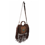 Sedona Tassle Bag - Oiled Ruby Leather