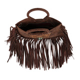 Sedona Tassle Bag - Oiled Ruby Leather