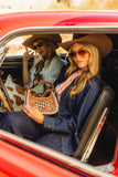 HANDTOOLED DANNIA MEDIUM PURSE CHECKERED EDITION