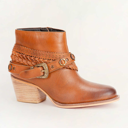 Tentor Western Leather Booties