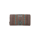 Montana West Aztec Embossed Collection Wallet