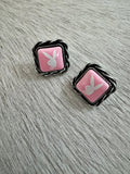 Pink Bunny Stud Earrings
