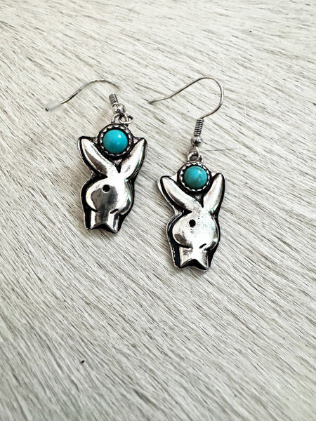 Bunny Earrings With Stone