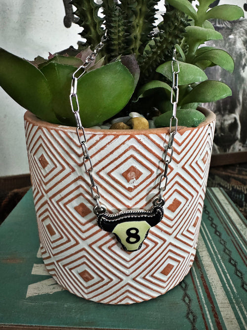 8 Ball Bull Necklace