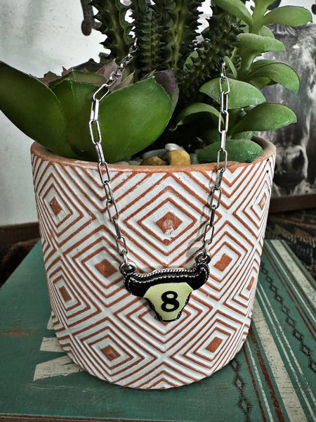 8 Ball Bull Necklace