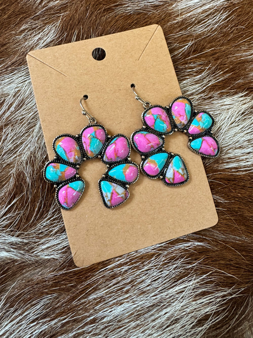 Cotton Candy Squash Earrings