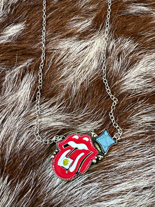 Sassy Tongue Necklace