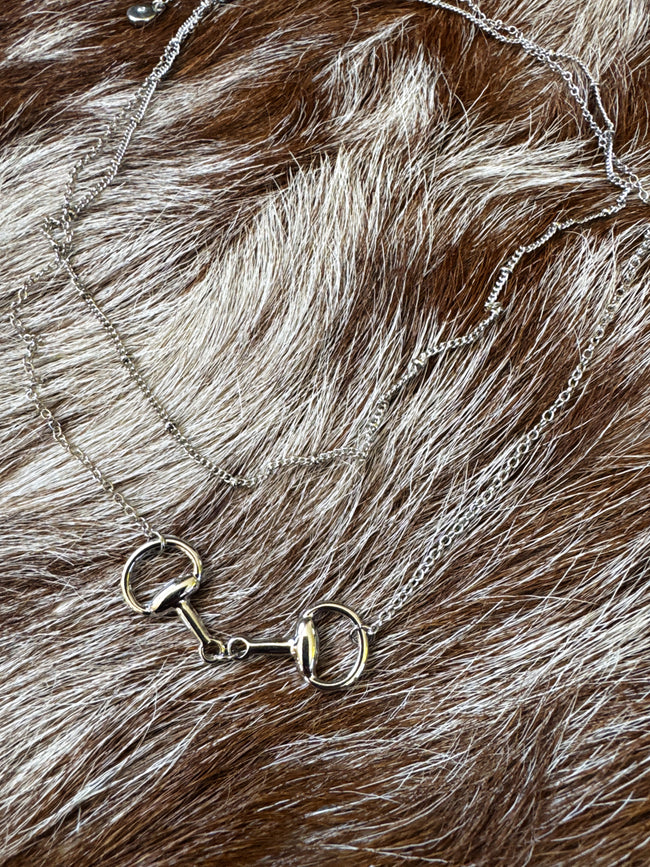 Dainty Snaffle Layered Necklace - 2 Colors