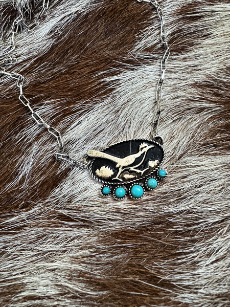 The "Chasing Sunsets" Roadrunner Necklace