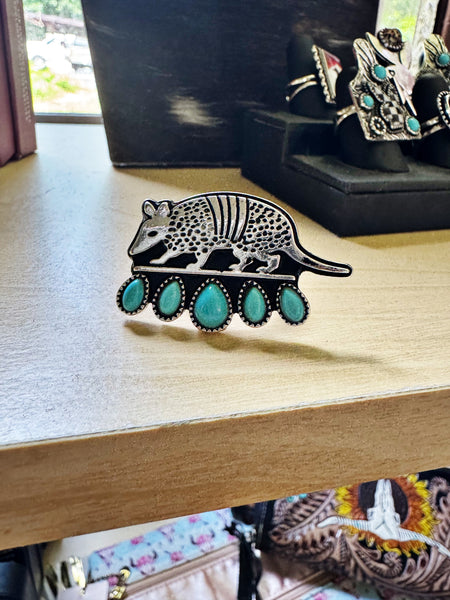 The Desert Drifter Armadillo Ring