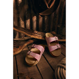 Blossom Glimmer Hand-tooled Sandals