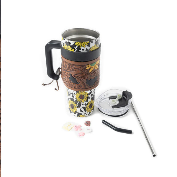 Wide Wyoming Tumbler - Sunflower