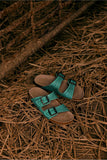 Wildlfower Wanderer Sandals In Turquoise