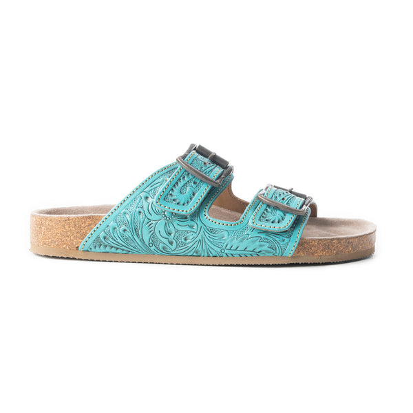 Wildlfower Wanderer Sandals In Turquoise