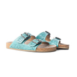 Wildlfower Wanderer Sandals In Turquoise