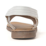 Lilytrail Embroidered Leather Sandals in Frost White