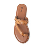 Longhorn Western Leather Sandals in Mocha Brown