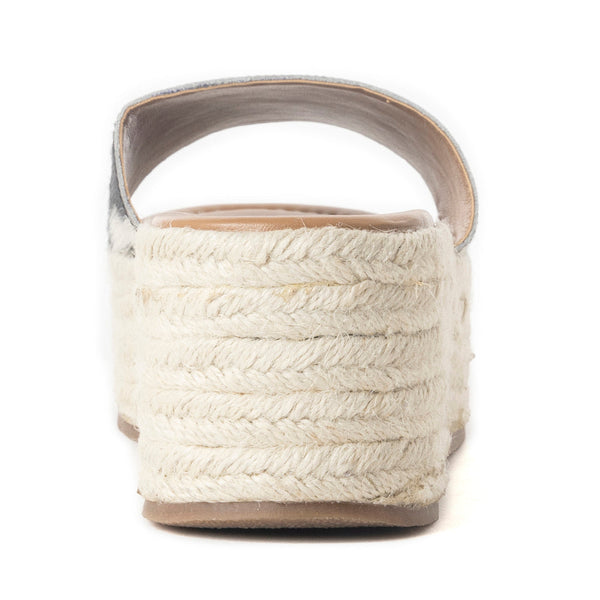 Mesa Mane Hairon Leather Sandals in Black & White