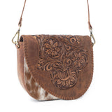 Myra Bronco Ridge Handtooled Bag in Canyon Tan
