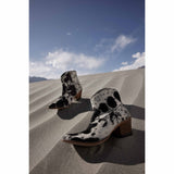 Myra Virginia Trail Hairon Leather Cowgirl Boots for Women  Pointed Toe, Low Block Heel, Ranch-Inspired Ankle Fit