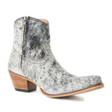 Myra Virginia Trail Hairon Leather Cowgirl Boots for Women  Pointed Toe, Low Block Heel, Ranch-Inspired Ankle Fit