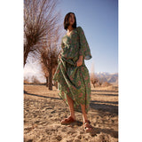 Myra Molly Megan Handtooled Leather Sandals - Easy Slip-on Dual Buckle Leather Flats for Women