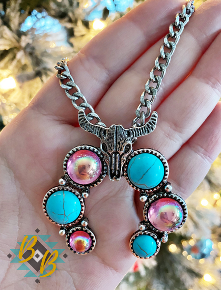 Turquoise Cow Necklace