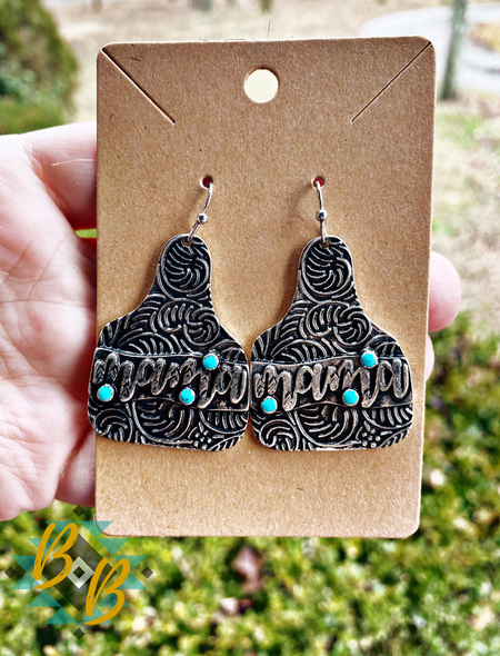 Turquoise Tribal Earrings