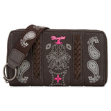 Wrangler Bandana Paisley Print Wallet -Coffee