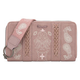 Wrangler Bandana Paisley Print Wallet -Pink