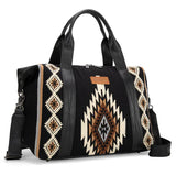 Wrangler Southwestern Print Duffle Bag - Black