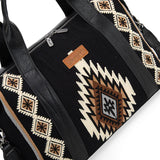 Wrangler Southwestern Print Duffle Bag - Black