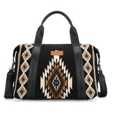 Wrangler Southwestern Print Duffle Bag - Black