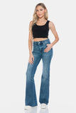 Judy Blue - Tummy Control Cut Hem Flare Jeans